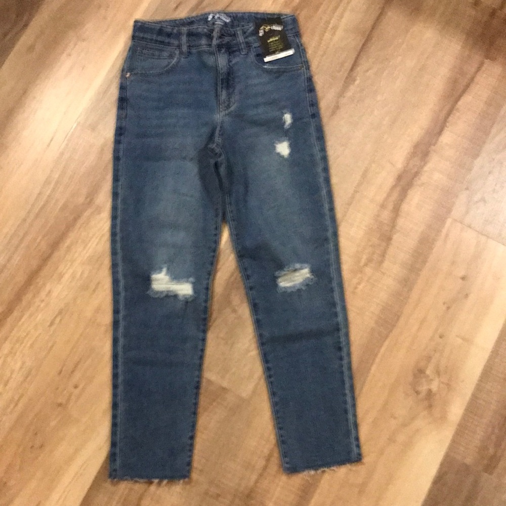 Distressed jeans